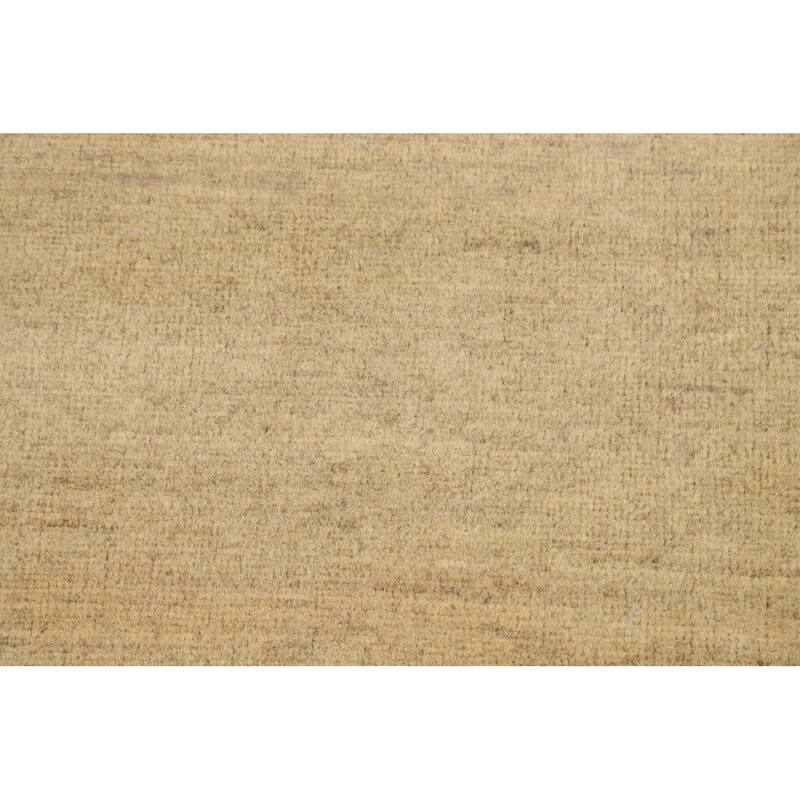 Modern Gabbeh Oriental Foyer Rug Hand-Knotted Contemporary Wool Carpet - 3'5"x 4'11"