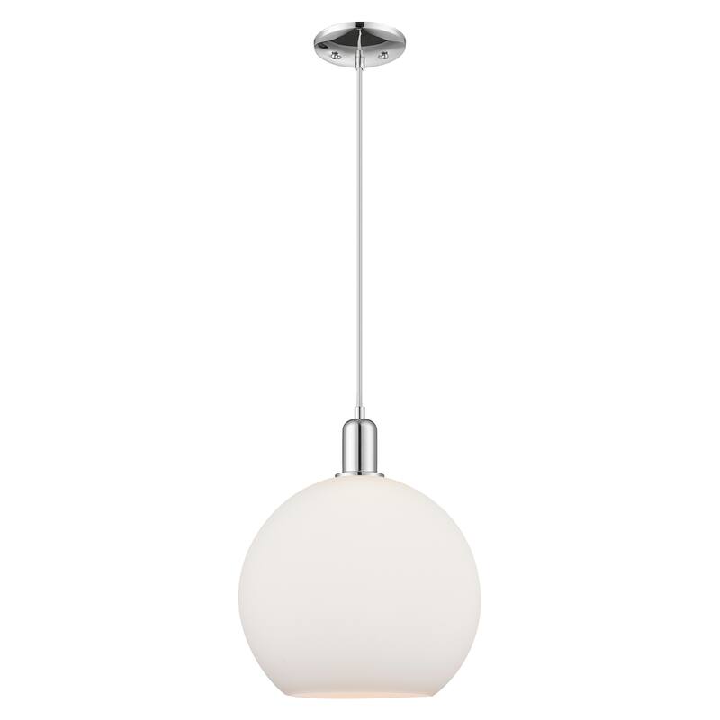 Innovations Lighting Endless Possibilities Arcadia - Athens - 1 Light 12" Cord Hung Mini Pendant - Polished Chrome/Matte White