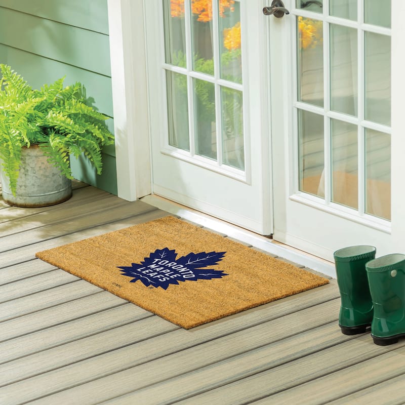 Toronto Maple Leafs Full Color Indoor/Outdoor Coir Mat - 36" x 24"