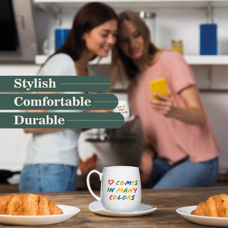Amici Home Love Comes In Many Colors Coffee Mug - 20 oz
