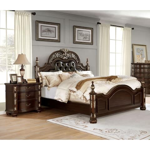 Furniture of America Urex Traditional Cherry 2-piece Bedroom Set