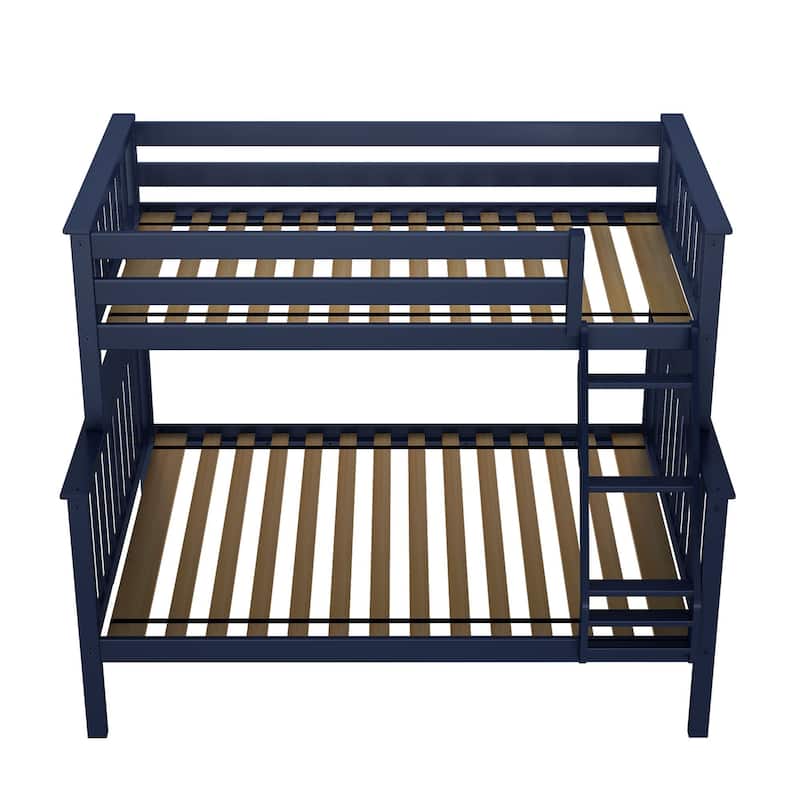 Now Furniture Twin Over Full Bunk Bed with Angled Ladder