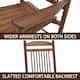 VEIKOUS Wood 3-piece Outdoor Rocking Chair and Folding Table Set
