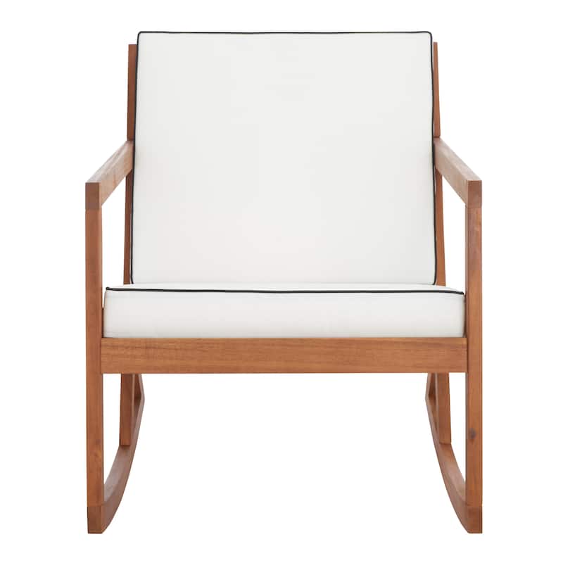 SAFAVIEH Cadence Rocking Chair - 26 In. W x 37 In. D x 32 In. H - 26W x 32D x 37H - Natural/Beige