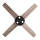 preview thumbnail 4 of 4, 52-in Modern 4-blade Woodgrain Ceiling Fan with Remote and Light Kit - 52 Inches