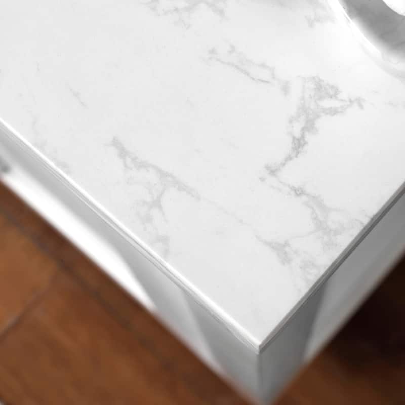 Athea Bathroom Vanity with White Engineered Marble Top