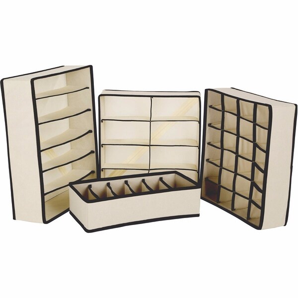 Tidy Living Collapsible Storage Bo Bra Underwear Closet Tidy Living Collapsible Storage Bo Bra Underwear Closet Organizer Drawer Divider 4pc Set Free Shipping On Orders Over 45 17037841