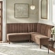 preview thumbnail 2 of 18, Lifestorey Kerrington 3-Piece Channel Back Upholstered Banquette Set