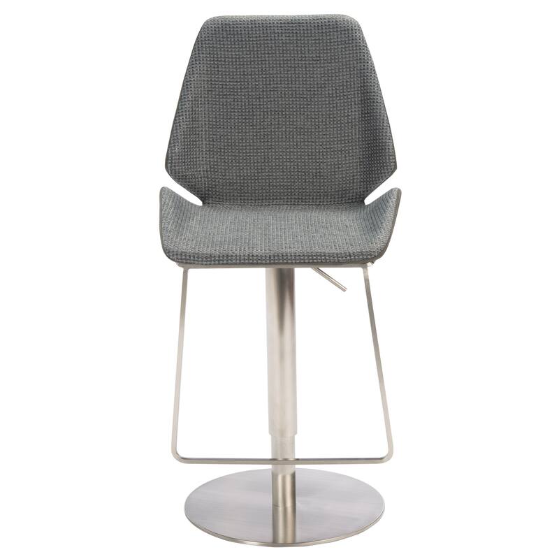 SAFAVIEH Linza Gas Lift Adjustable Bar Stool - 19" W x 22" L x 35-45" H - 19Wx22Dx35H