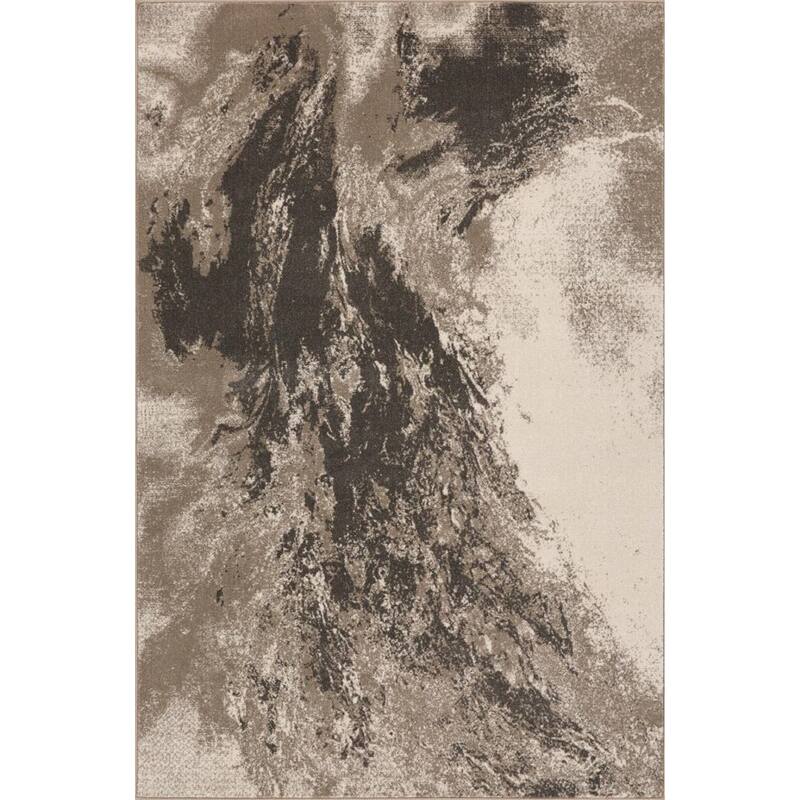 Luxe Weavers Lagos Collection 5575 Beige 5x7 Abstract Area Rug