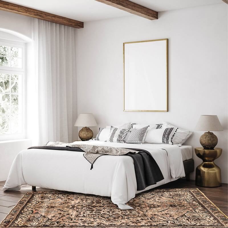 ECARPETGALLERY Hand-knotted Sarabi Tan Wool Rug - 7'9 x 10'10