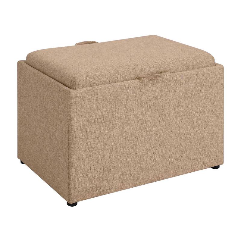 Convenience Concepts Designs4Comfort Accent Storage Ottoman with Reversible Tray