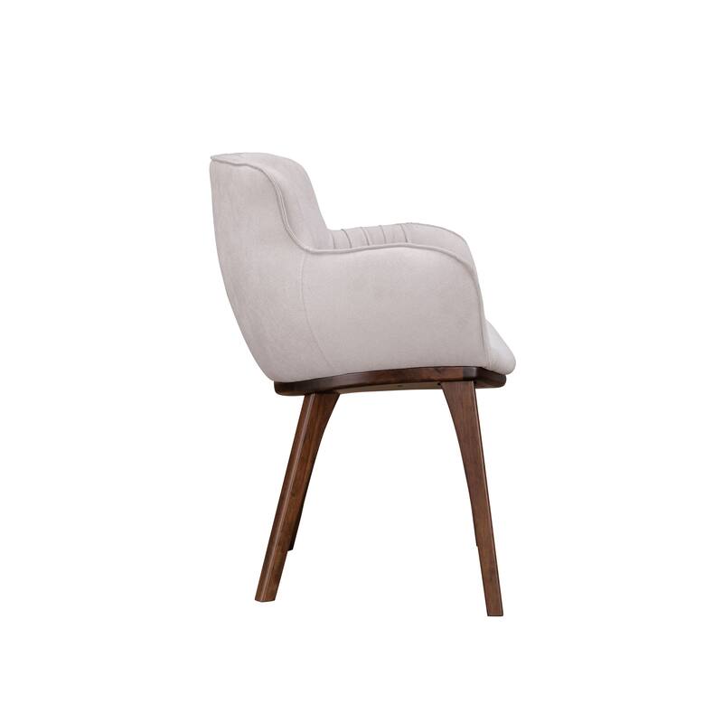 Furniture of America Abigail XII Mid-century Modern Handcrafted Solid Wood Arm Chairs (Set of 2)