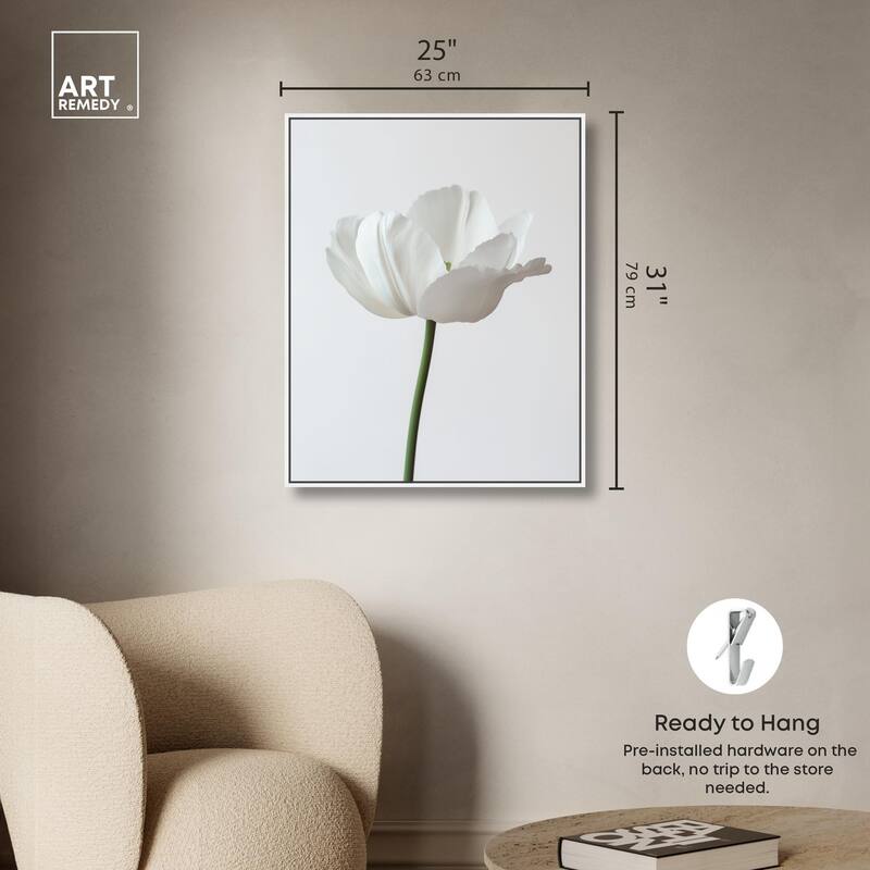 Pearl Floret Canvas by Art Remedy