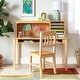 preview thumbnail 6 of 30, Guidecraft Kids' Media Desk and Chair Set Natural