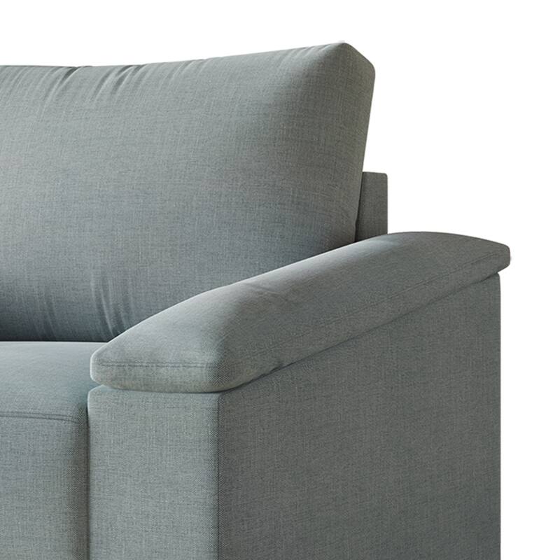 CraftPorch Simple Style Linen Upholstered Arm Chair