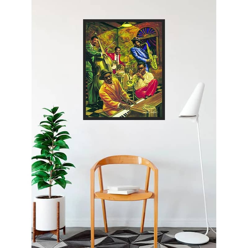 Cool Jazz Framed Art Poster - 24 x 36 Inch