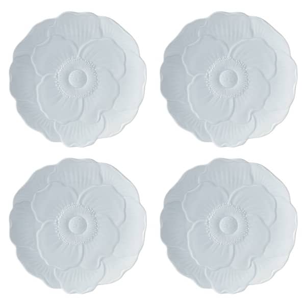 slide 2 of 14, Lenox Butterfly Meadow Floral Set of 4 Accent Plates - 9" Round Blue