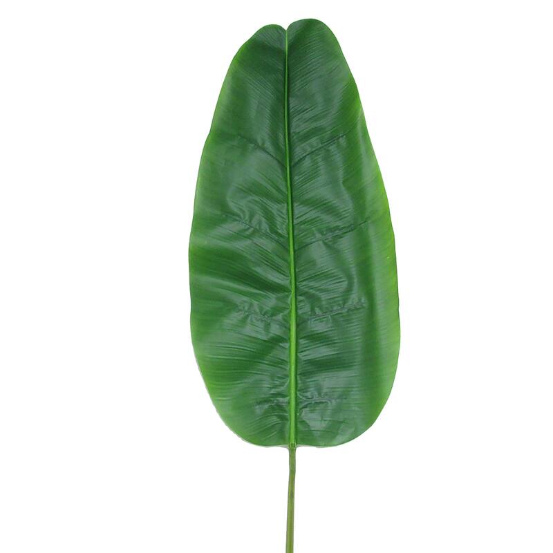 Set of 2 Large Artificial Banana Travelers Palm Leaf Stem Plant Greenery Foliage Spray Branch 57in - 57" L x 13" W x 1" DP
