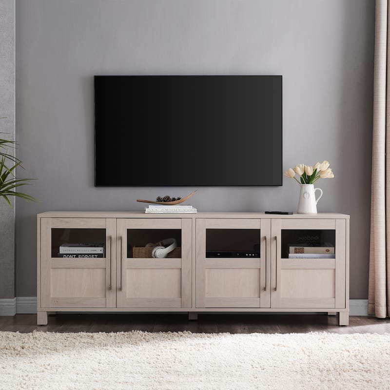 Holbrook Rectangular TV Stand for TV's up to 75" - Alder White