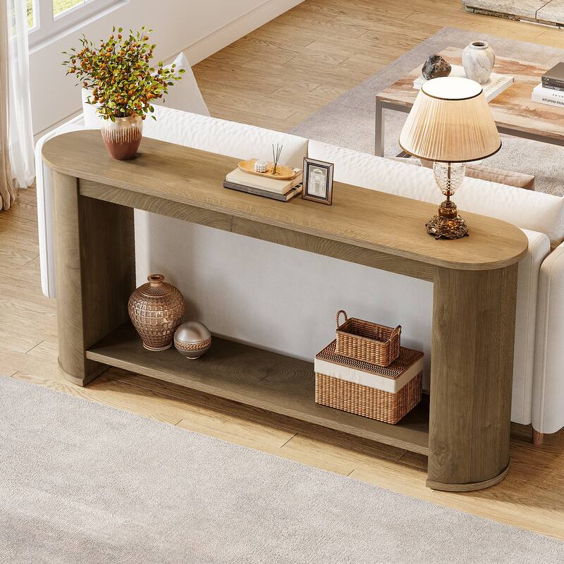 63" Long Wood Console Table for Entryway/ Hallway