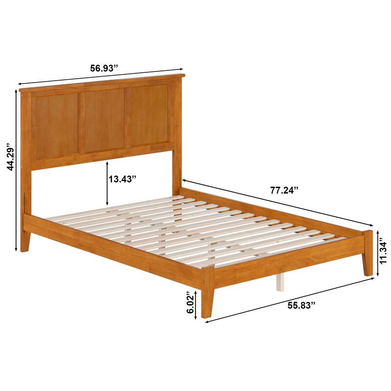 AFI, Madison Solid Wood Low Profile Platform Bed