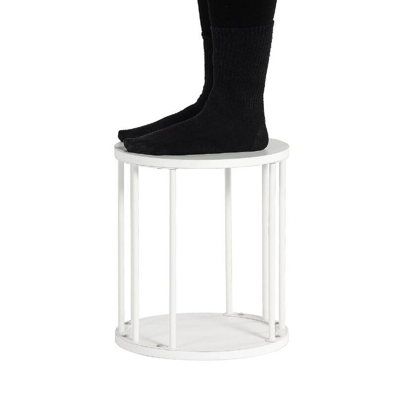 Wooden Stool Set of 2 for Kids - 11.81"D x 11.81"W x 13.58"H