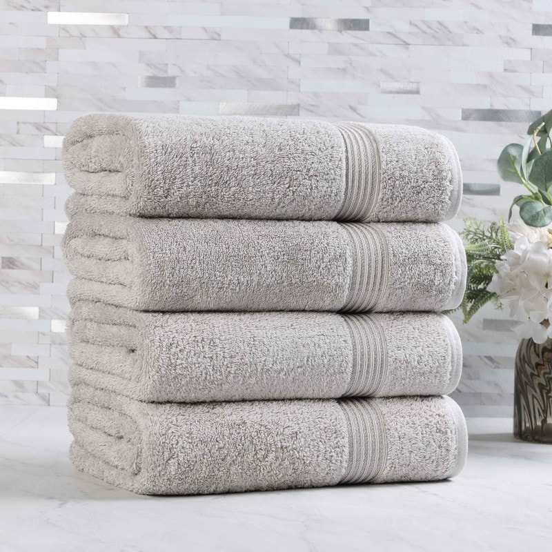 Superior Heritage Egyptian Cotton Absorbent Bath Towel Set of 4