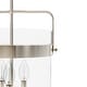 preview thumbnail 7 of 10, Hunter Karloff Clear Glass Bell-Shaped Pendant - Kitchen Island, Dining Room, Entry - Modern Farmhouse, Rustic, Industrial