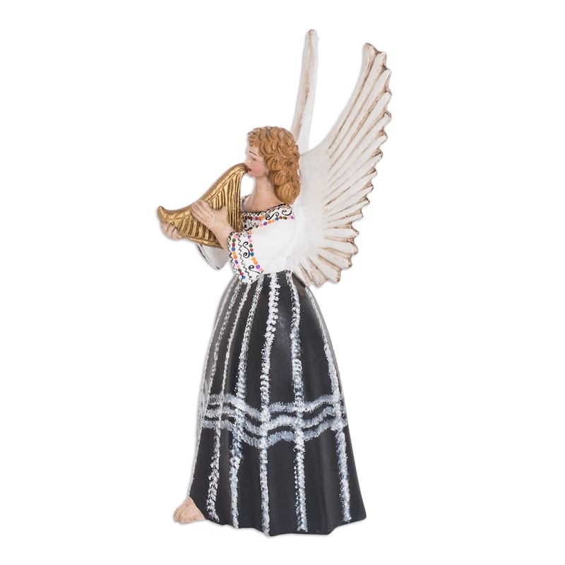 Novica Handmade Coban Ceramic Angel Sculpture