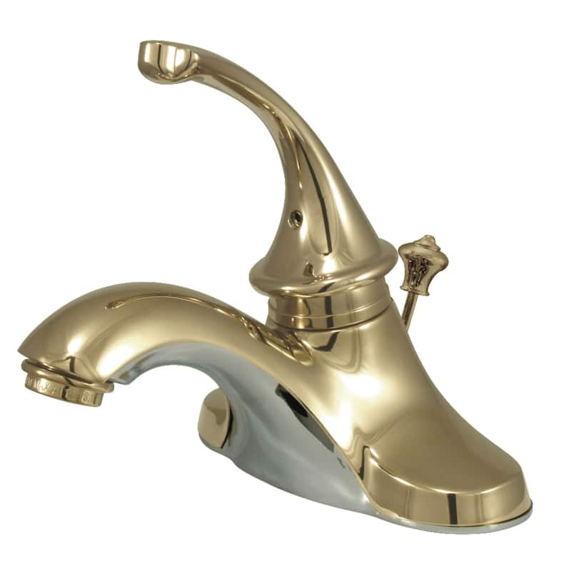 Kingston Brass Georgian Centerset Bathroom Faucet with Pop-Up Drain - Polished Brass
