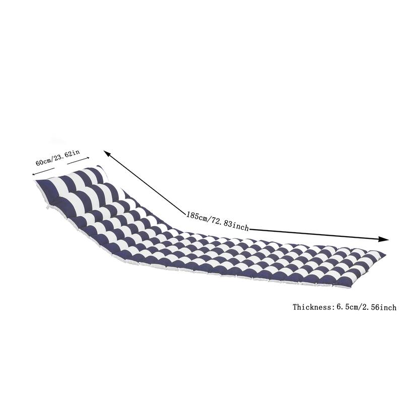 2PCS Outdoor Lounge Chair Cushion