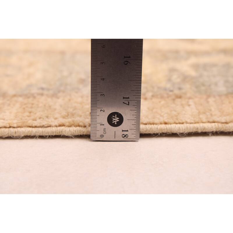 ECARPETGALLERY Hand-knotted Peshawar Oushak Tan Wool Rug - 9'0 x 11'9