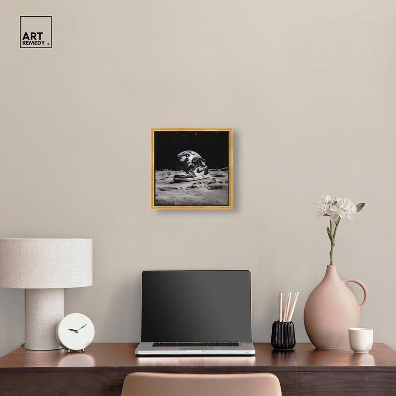 Moon Kicks Canvas by Art Remedy