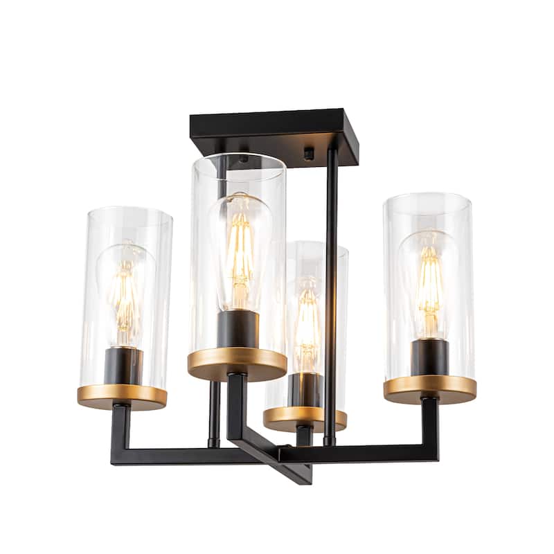 Modern Drum Light Chandelier Industrial Dining Room Light Fixtures