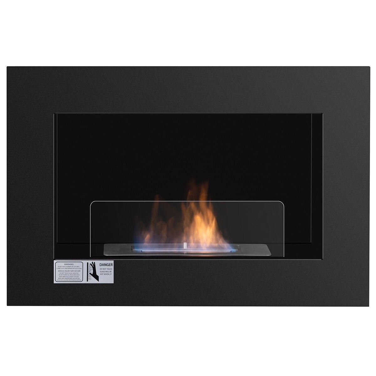 Shop Gymax 27 5 Inch Wall Mounted Bio Ethanol Fireplace Ventless