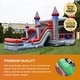 preview thumbnail 3 of 3, JumpOrange Titanium Commercial Grade Bounce House Water Slide Combo with Attached Pool & Air Blower, Outfoor Inflatable for Kids