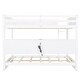 preview thumbnail 16 of 32, Queen over Queen Size Solid Wood Bunk Bed with Storage Cabinets and USB Ports
