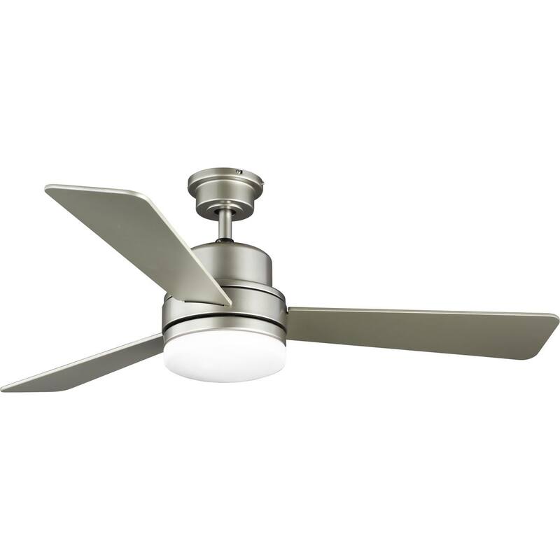 Trevina II Collection 52" Three-Blade Nickel Ceiling Fan - 15.75" x 52" x 52"
