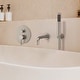 preview thumbnail 30 of 40, Wall Mounted Tub Faucet with Hand Shower Tub Filler Faucet Set