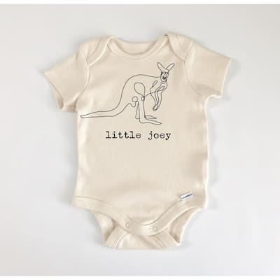 Kangaroo Joey Line - Baby Boy Girl Clothes Infant Bodysuit Funny Cute Newborn