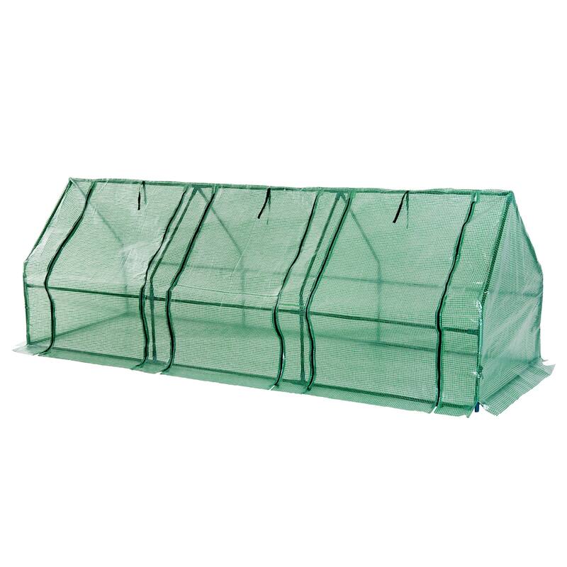 Outsunny Outdoor Portable Flower Plant Garden Greenhouse Kit