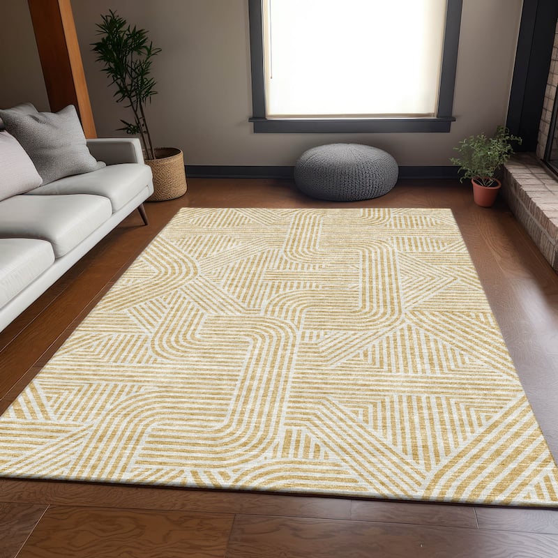 Premium Washable Super Soft Modern Geo Mayfield Rug