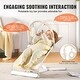 preview thumbnail 7 of 8, Beige Portable Baby Bouncer Chair with 2 Recline Positions and Foldable Rocker Seat with Toy Bar - 27” L x 16.1” W x 23.6” H