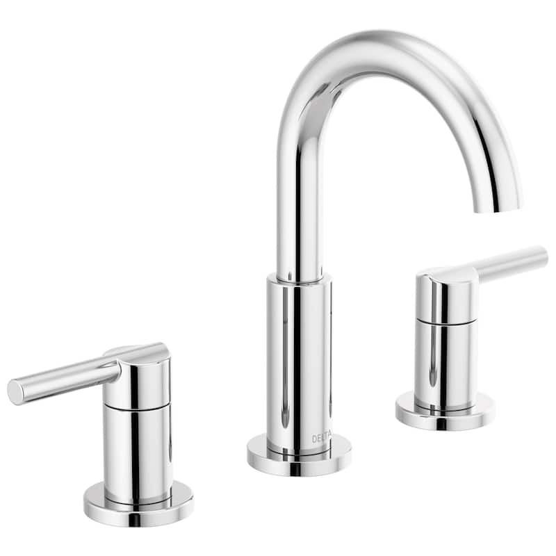 Delta Nicoli 1.2 GPM Widespread Bathroom Faucet with Pop-Up Drain