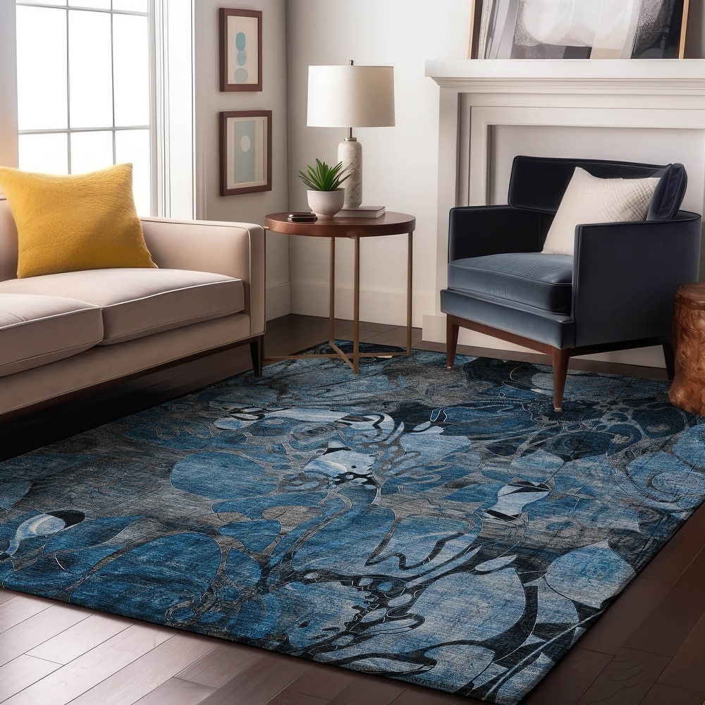 Premium Washable Super Soft Abstract Floral Mayfield Rug