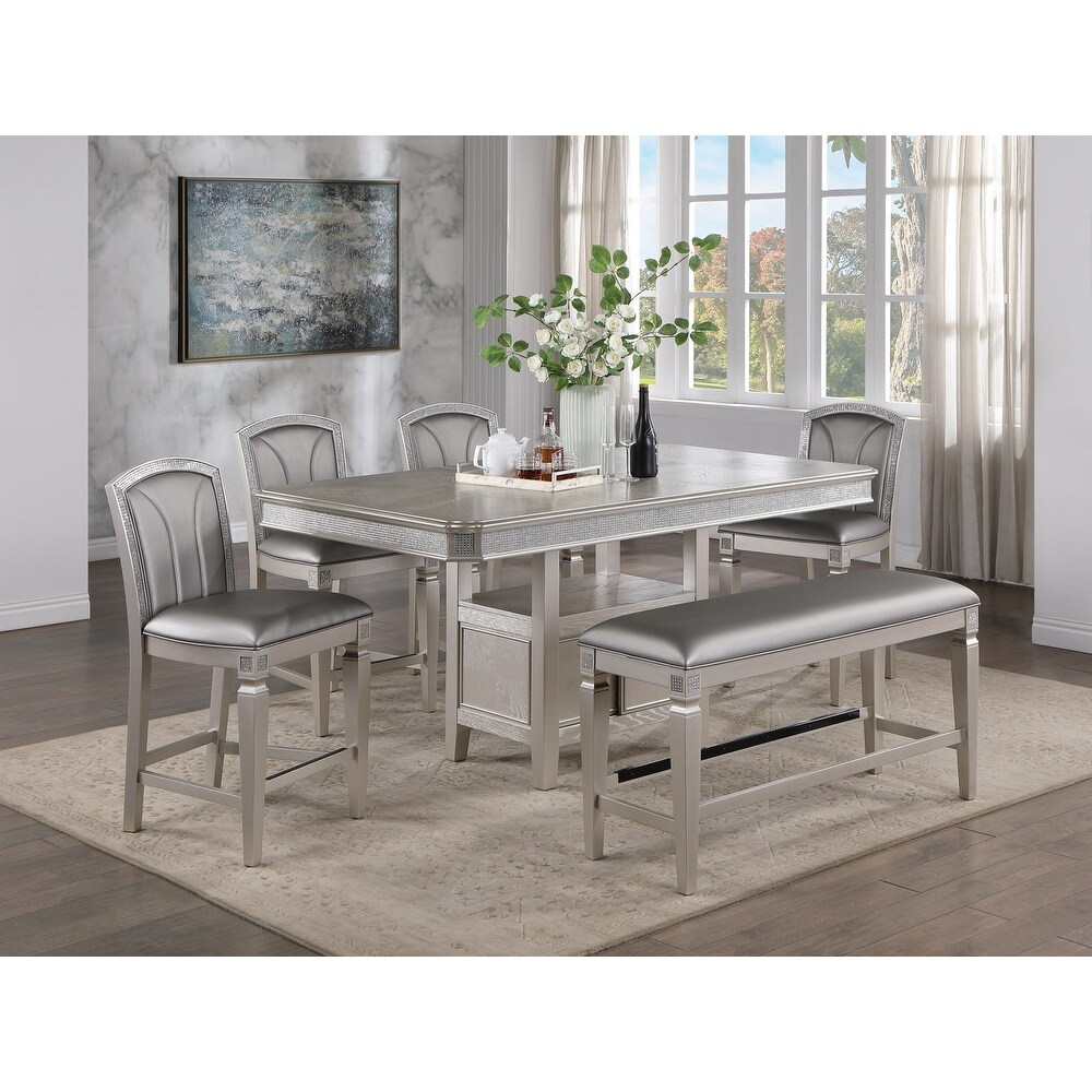 6 Piece Sets Wood Extendable Dining Sets Bed Bath Beyond