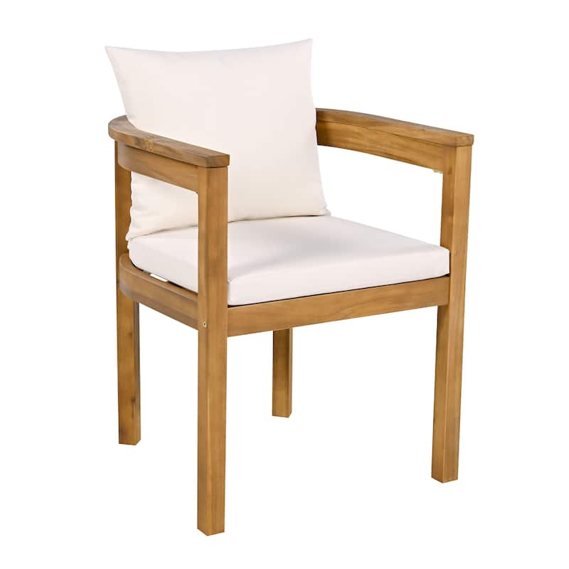 Christopher Knight Home - Carl Acacia Wood Outdoor Chairs (Set of 2)