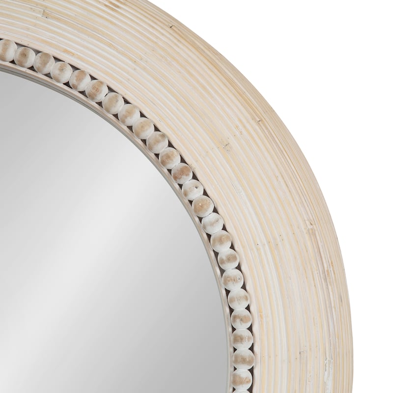 Kate and Laurel Jonesport Round Wall Mirror - 26x26