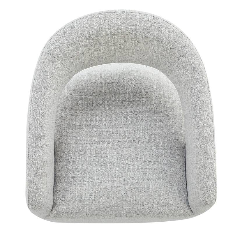 Spruce & Spring Joey Barrel Accent Chair with Casters for Living Room, Office, or Reading Nook